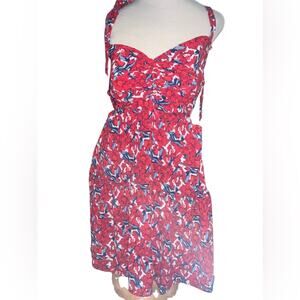 Fashion to Figure Floral Side Cutout Sundress Dopamine Summer NWOT 0X Mini